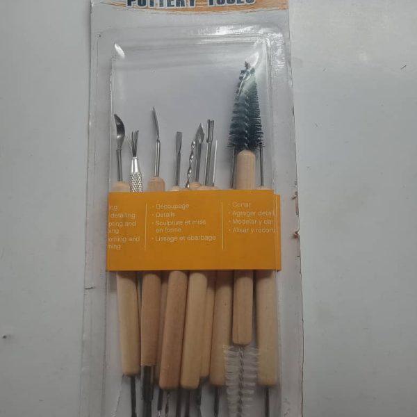 ART TOOL POTTERY SET OF 12
