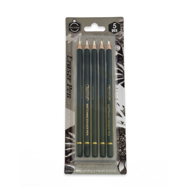 KEEP SMILING SKETCHING ERASER PEN 5PCS
